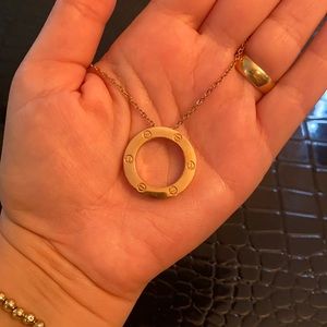 Stainless steel Rose color Necklace